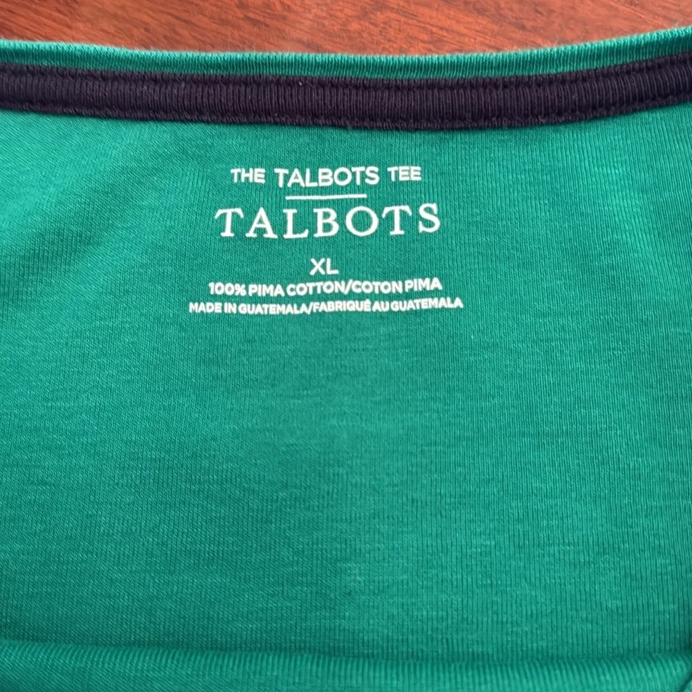 Talbots bateau neck Tee - Picture 4 of 5